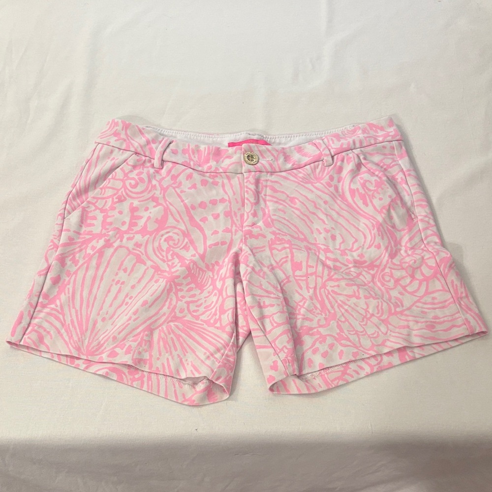 Lilly Pulitzer Pink Patterned Women's Shorts - size 6
